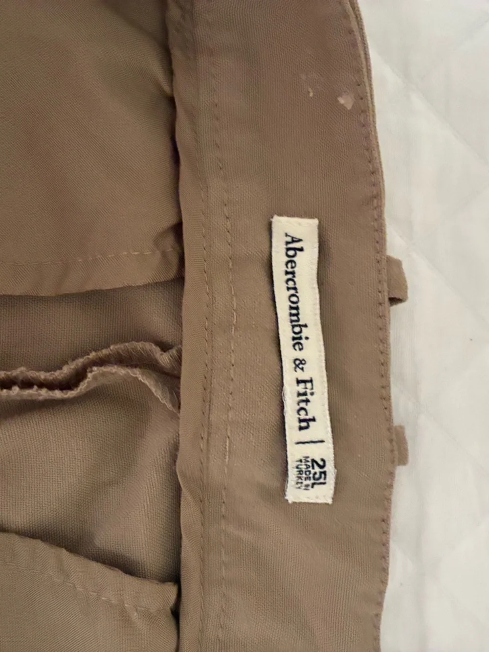 Abercrombie & Fitch Beige/Tan Casual Tailored Wide Leg Pant- SIZE 25 Long - Picture 4 of 5